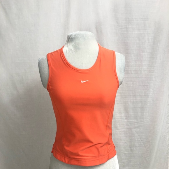 Nike Tops - Vintage Nike Y2K Orange Tank Dri Fit